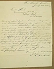 CIVIL WAR KANSAS MARKS MILLS  POW RELEASE  LETTER