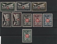 1932 Egeo Ventennale Occupazione Fascista serie fino al 10 L. MNH Lusso