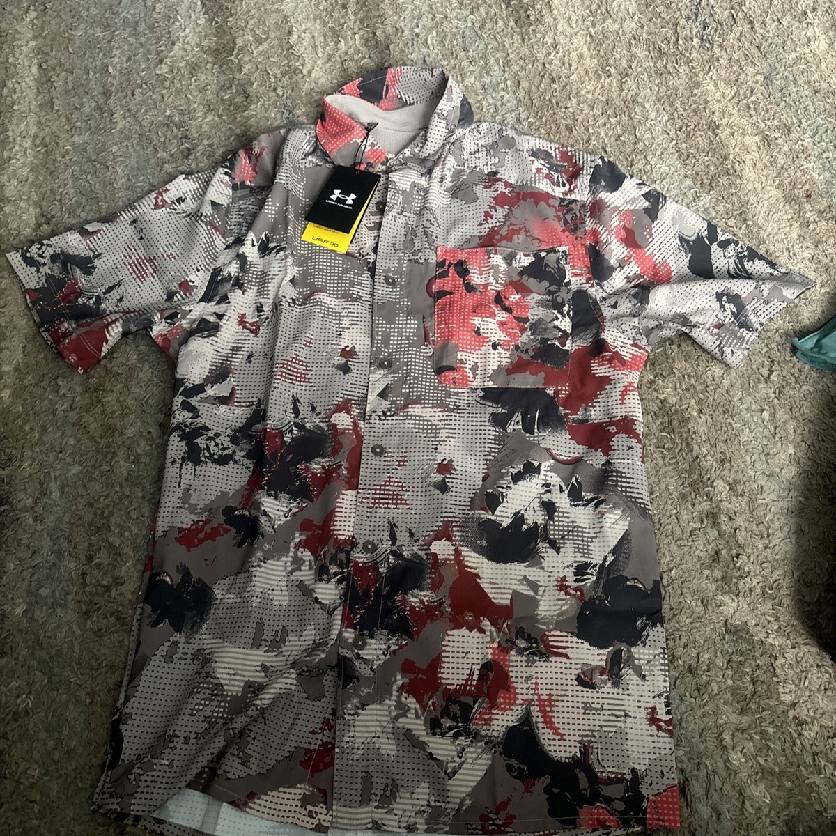 Under Armour UPF 30 Dockside SS Novelty Button Shirt 1376577 203