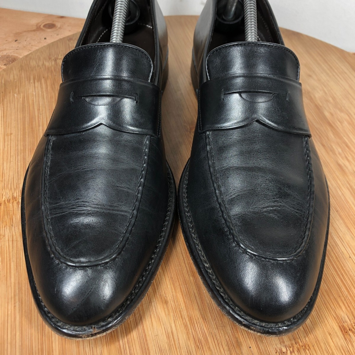 Hugo Boss Loafers Black‎ Leather Penny Strap Dress Shoes Mens 8.5 BOSS - Dressletic slip-on penny loafers in leather - Black main image 4