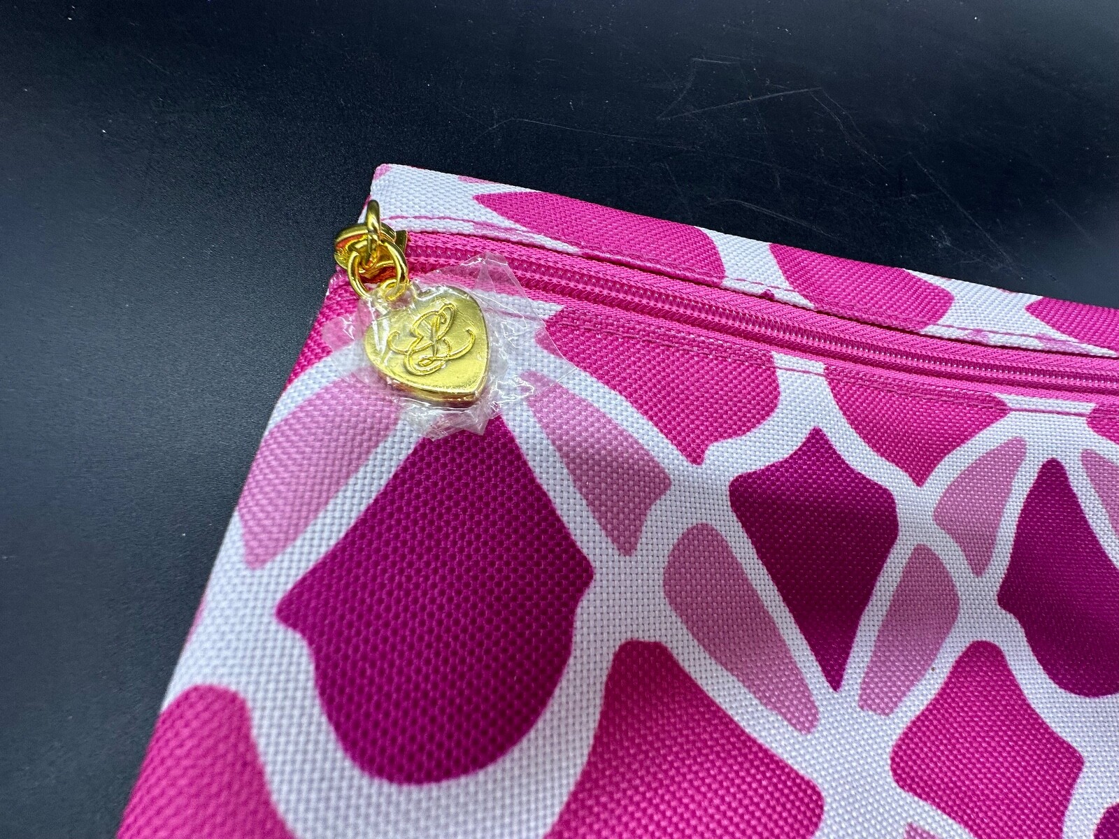 Estee Lauder Cosmetic Bag Pink White Canvas Makeup Case Bag New eBay