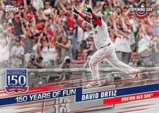 2019 Topps Opening Day 150 Years Of Fun #YOF20 David Ortiz Boston Red Sox