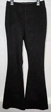 I.n.c. International Concepts Women's High-Rise Flared-Leg Jeans Deep Black   4 