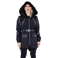 Heartless Noella Coat Ladies Black Goth Emo Punk Alternative