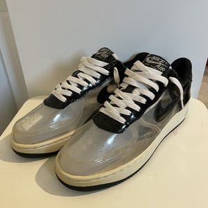 ❄ Nike Air Force 1 Negro/Claro UK8 ** RARA ** | eBay