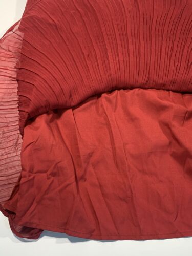 Kilig Womens One Shoulder Dress Tie Shoulder 3 Tier Red Summer Mini Dress L NEW - Picture 4 of 10