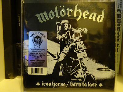 Motorhead Lemmy Iron Horse / Born To Lose 7'' silver colored vinyl single Live