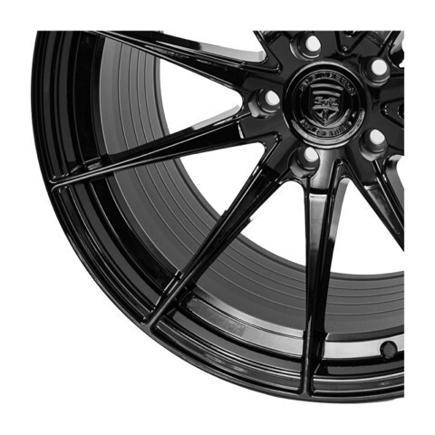 4 HP4 19 inch STAGGERED Gloss Black Rims fits AUDI R8 2008 - 2018