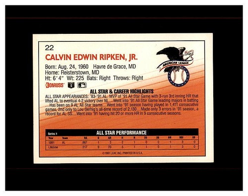 CAL RIPKEN JR. HUGE YOU U PICK SEE EVERY CARD 100,S HIGH GRADE CARDS ORIOLES - Picture 285 of 499