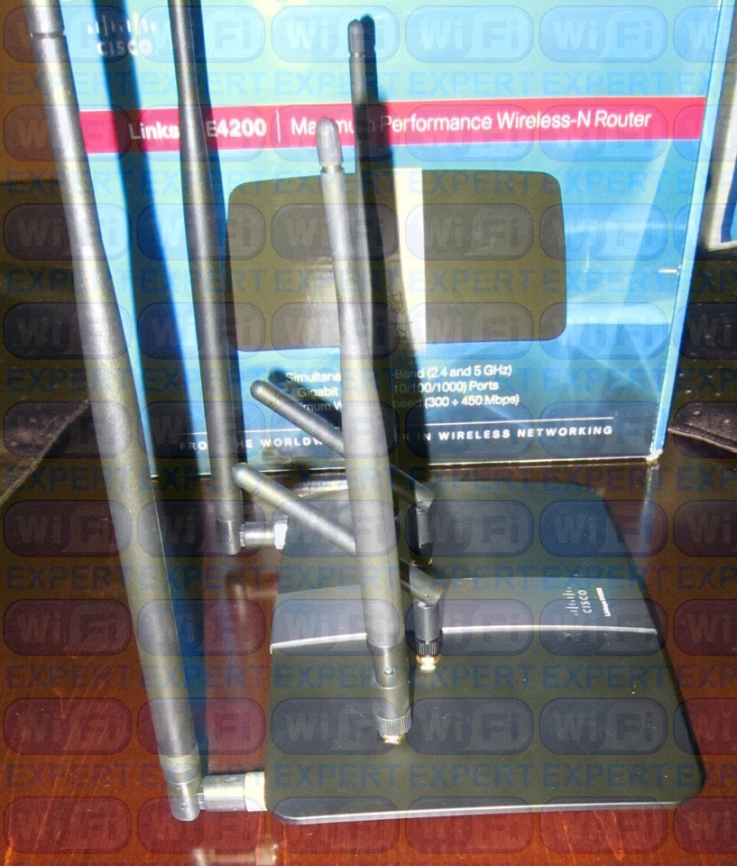 2dBi 6dBi 7dBi Doble Banda 6 Antenas Mod Kit Linksys E4200 Foto 3 de 4