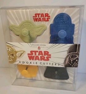 Williams-Sonoma Star Wars Cookie Cutters 2015 Set Of 8 YODA DARTH VADER C-3PO