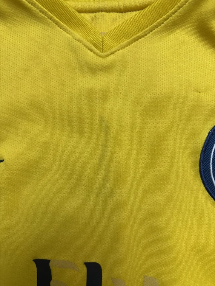 Maillot extérieur PSG 2017/2018 jaune floqué Dani Alves numéro 32 / Bon État - Photo 4/4