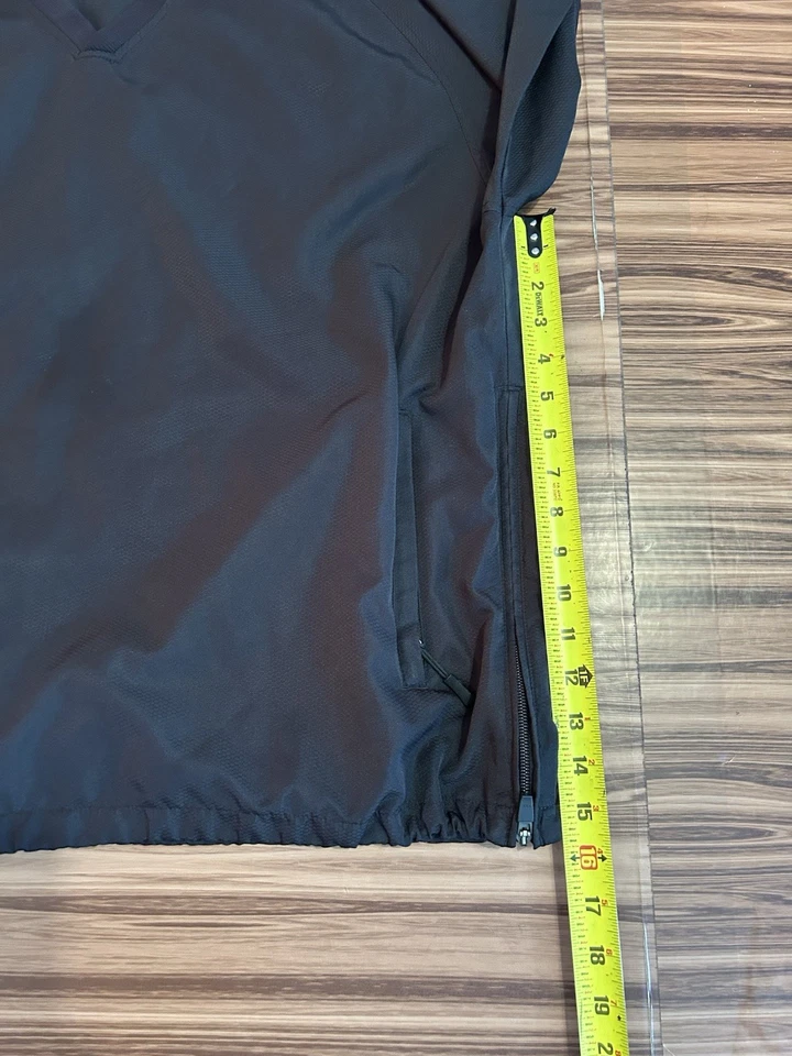 Pulôver masculino Walter Hagen golfe quebra vento jaqueta chuva preto tamanho grande - Imagem 4 de 4