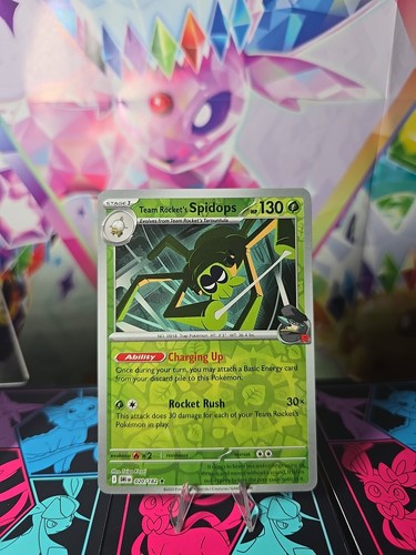 Team Rocket's Spidops 020/182 Sv10: Destined Rivals Reverse Holo - Picture 2 of 4
