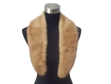 VTG Mink Blonde Fur Wide Collar Shawl