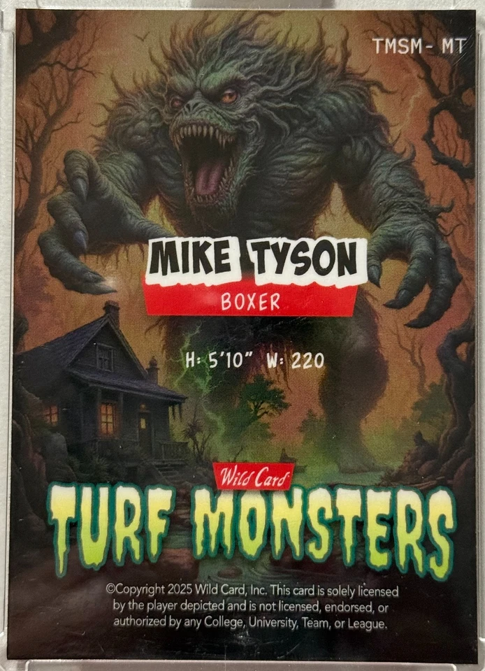 π₯ Mike Tyson 2025 Haunted Hits Turf Monsters Swamp Monster 1/1 β Boxing Legend - Image 2 of 2