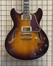 Ibanez AS200 Sunburst Semi-Hollow E-Gitarre mit Hartschalenkoffer Gebrauchtware