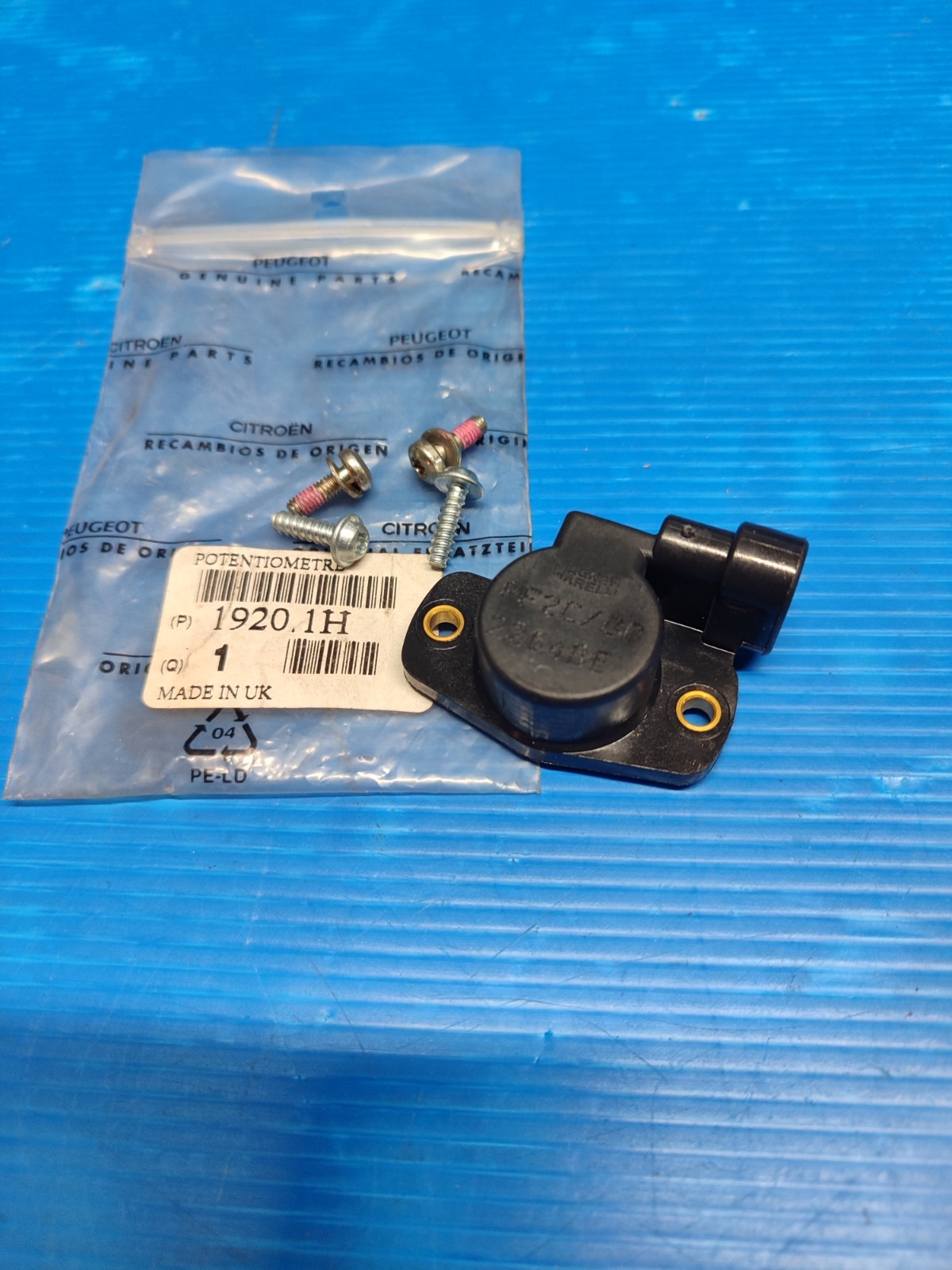 Potentiomètre d'accélération à haute sensibilité pour injection Peugeot 406