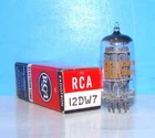 12DW7 NOS RCA amplifier vintage radio audio electron vacuum tube tested 7247