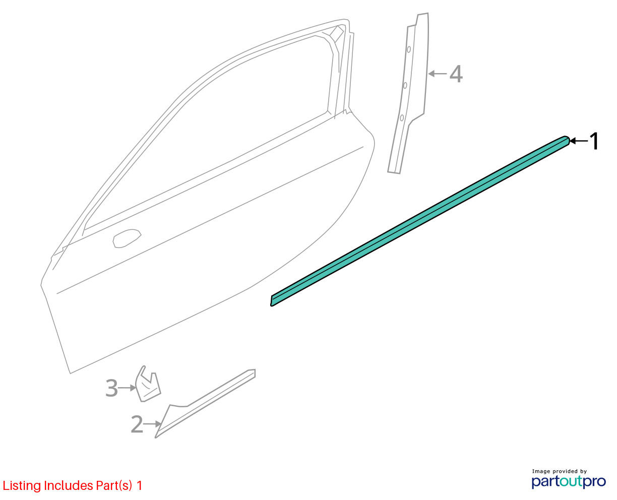 BMW i8 2014-2020 Right Outer Molding