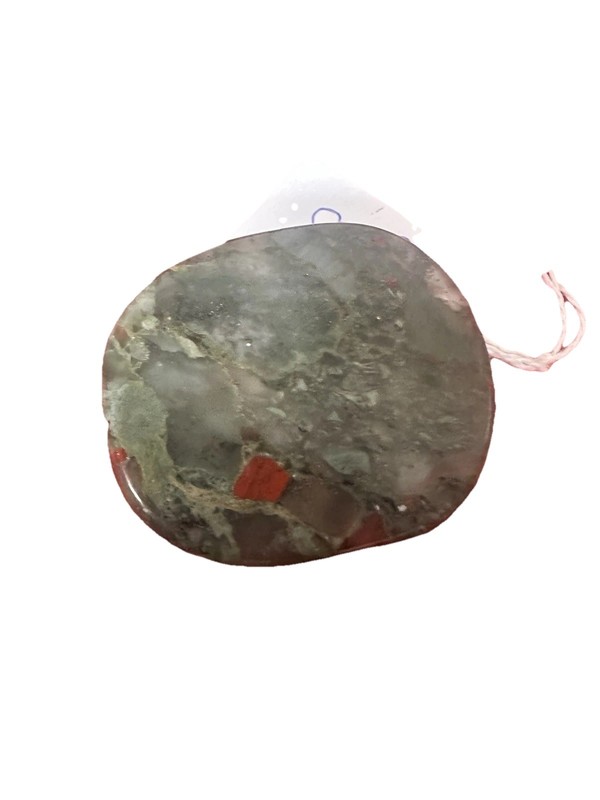 Polished Natural Bloodstone Pocksocket (Heliotrope) New