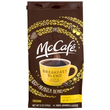 McCafe Breakfast Blend, Medium Roast, Ground Coffee, 12 oz bag