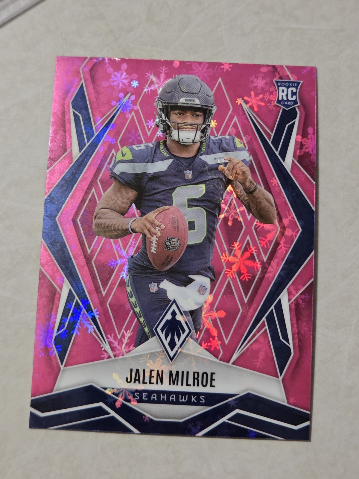 2025 Panini Phoenix - Jalen Milroe #151 Pink Winter 001/299 (RC)