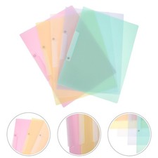 10 Pcs Document Organization Folder Plastic File Folders Clear with Swing Clip