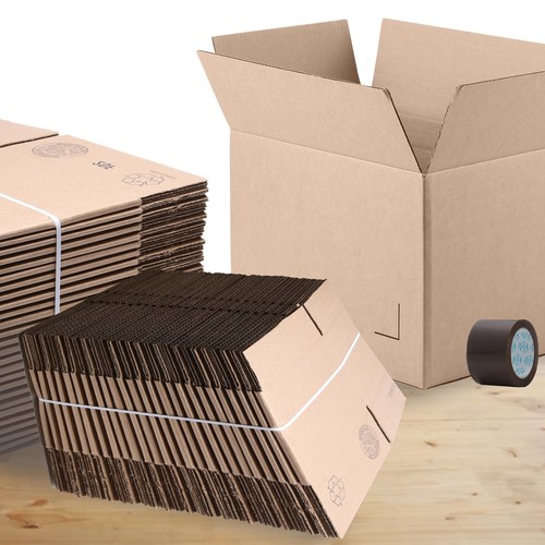 8x6x4'' Corrugated Shipping Boxes 100 Boxes - Picture 7 of 8