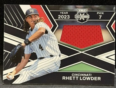 2023 Panini Elite Extra Edition - First Round Materials Rhett Lowder #FR-RHL...