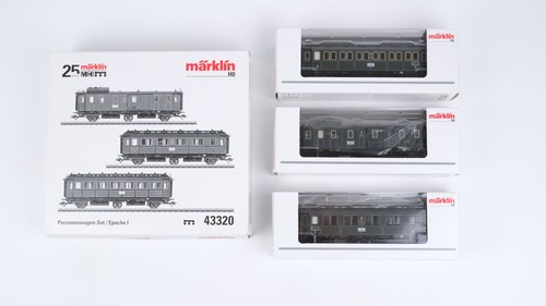 Märklin H0 43320 Personenwagenset 3 tlg K.Bay.Sts.B. Wechselstrom | Zustand: Gebraucht