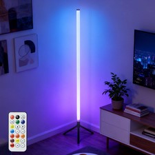 Floor RGB LED Lamp Corner Light Standing Mood Remote Colour Changing Minimalist