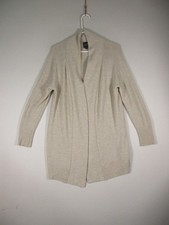 Gap Womens Shawl Collar Cardigan Sweater Open Front Long Sleeve Size S Beige