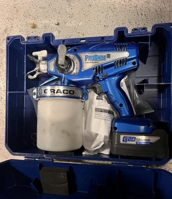Graco Proshot Fine Finish Cordless Airless Sprayer 18V With Case NO BATTERY 