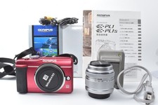 Olympus PEN E-PL1S Red Camera Kit with Lens, Battery, Accessories From Japan