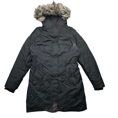 The North Face Womens Arctic II Parka Large Black Goose Down 550 Fill NF0A35BQ