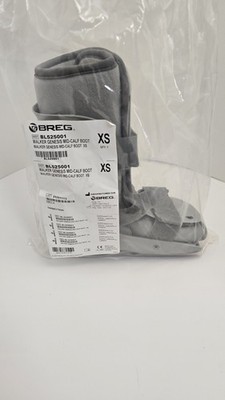 NEW!!! Breg BL525001 Walker Genesis Mid-Calf 3 Strap Boot Size Extra Small XS