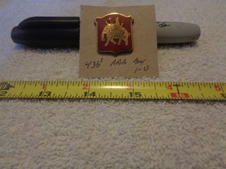 436th Anti Aircraft Artillery Battalion 1 0 Unit Crest DI DUI (DRAW#R17)