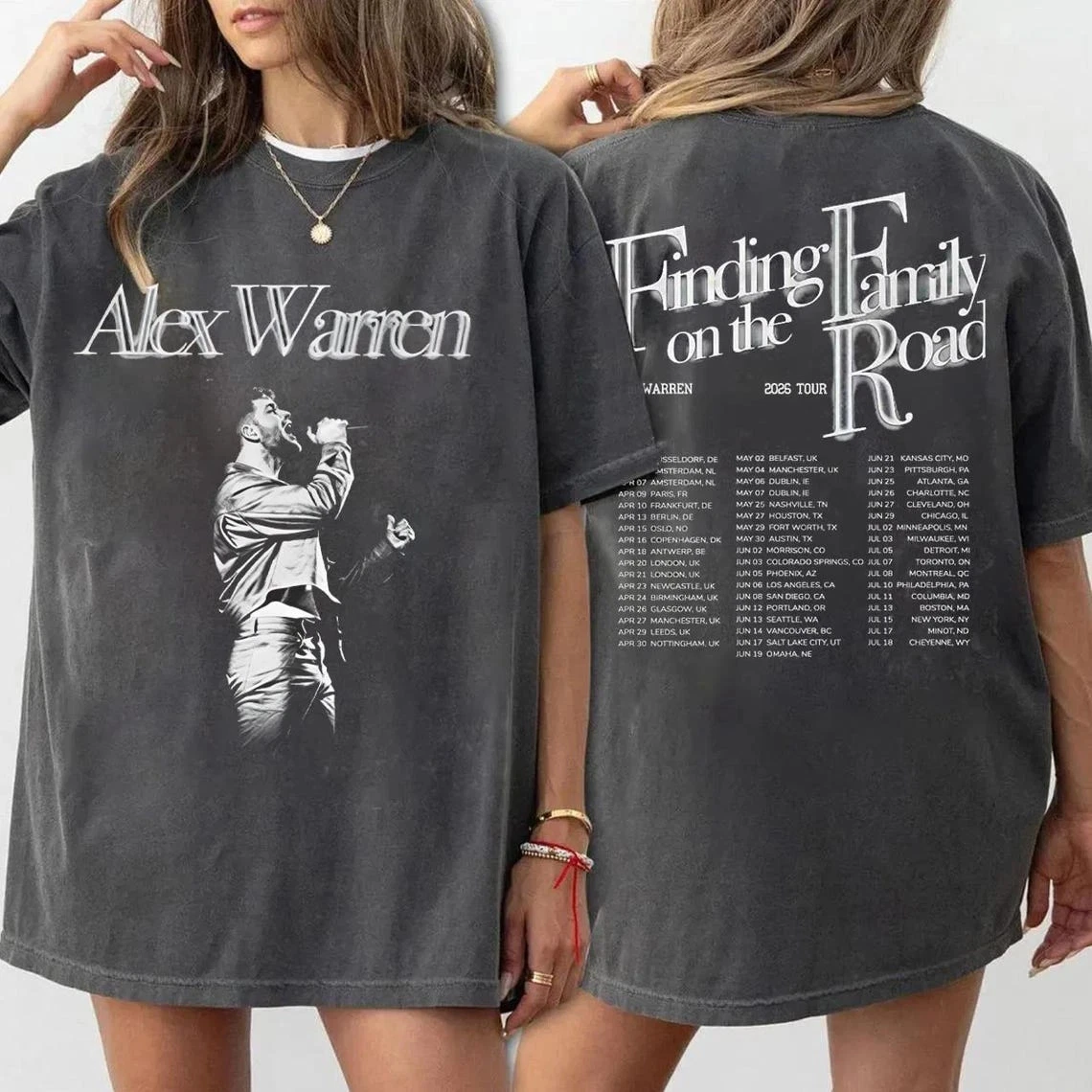Alex Warren World Tour 2026 Indie Music T-Shirt