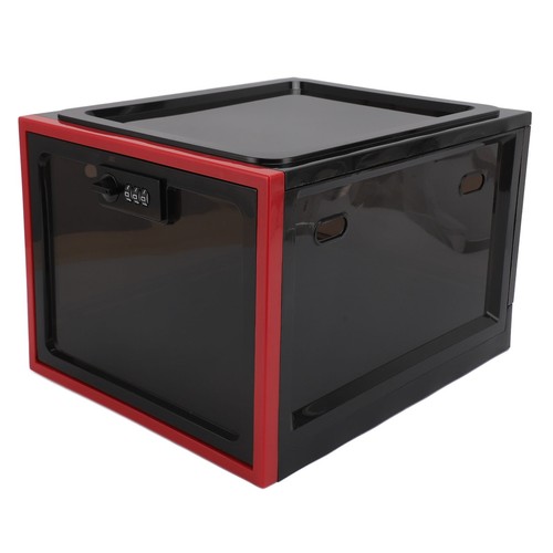 Large Medicine Lock Box Transparent Plastic Lockable Storage Box 3 Digit Com TPG