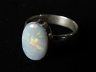 Australian Doublet Opal Ring 925 Sterling Silver 8.75 US Size Handmade Jewelry