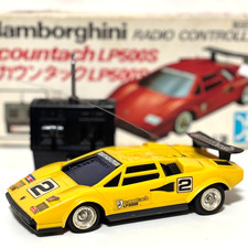 Auto d'epoca Lamborghini Countach LP500S RC Car JDM Japan in scatola non funzionante anni 80