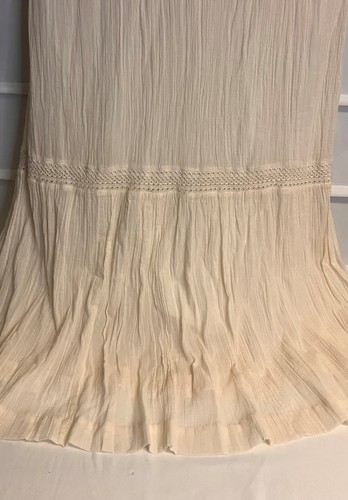 Style & Co Petite Large Cream Cotton Gauze Lined Full Length Dress PL EC! - Picture 3 of 7