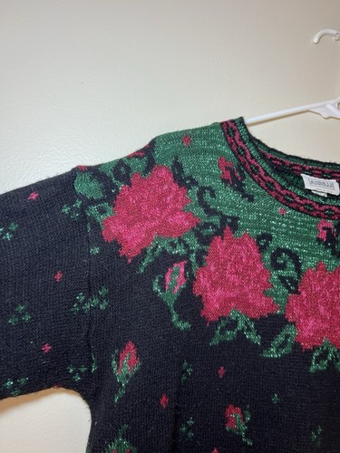 Vintage 1980s Arielle Made In USA - Granny Core Sweater Women’s Medium - Picture 5 of 13