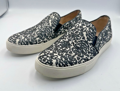 Karl Lagerfeld womans shoes size 9m slip-on canvas upper rubber sole