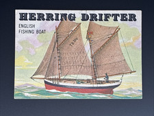1955 Topps Rails and Sails #148 Herring Drifter English Fishing Boat