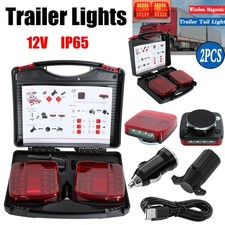 Magnetic Trailer Lights Wireless Led Rear Tail Lights Battery Operated USB Magnetic Tow Towing Trailer