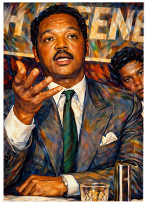 JESSE JACKSON * Fun Novelty * CELEBRITY * Art Card * ATC ACEO