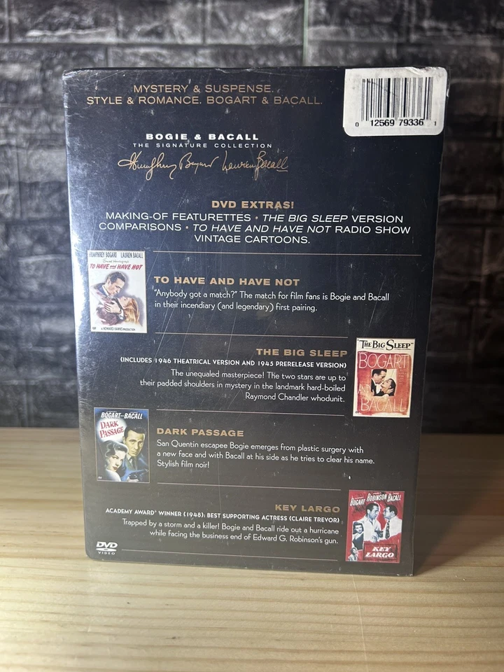 SEALED Bogie & Bacall: The Signature Collection (DVD, 2006) 4-Disc Set Bogart - Image 2 of 4