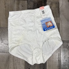 Vintage white FLEXEES XL Style 6854 Firm Control Slimmer Brief Girdle NWT READ